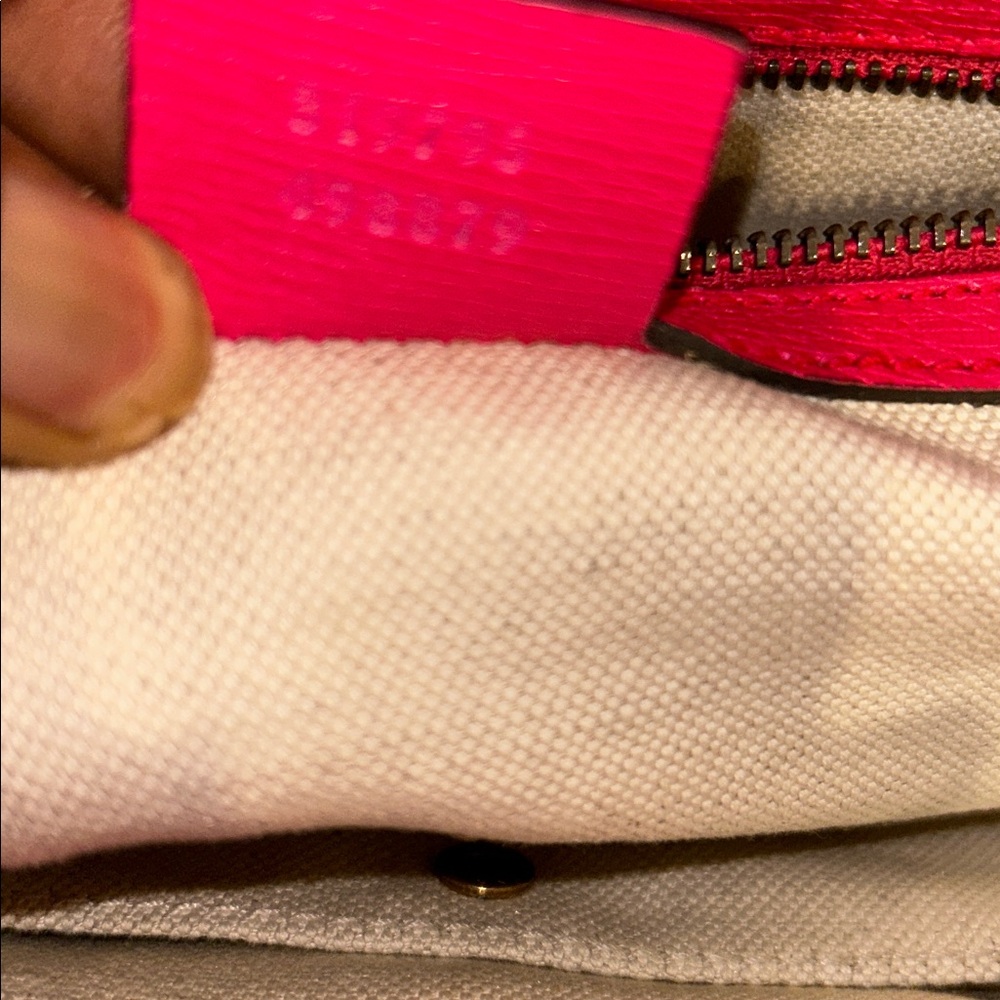 Gucci Red bright bite Leather Tote Bag authentic +certificate of authenticity - Picture 15 of 17